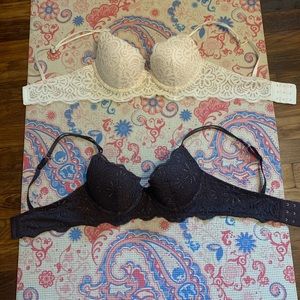 Aerie “Day to Play” plunge push up bras